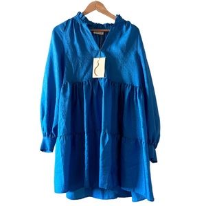 Stine Goya Jasmine Babydoll Dress - Blue